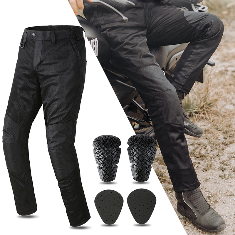 Cycling Commuter Trousers - 여름 메쉬 오토바이 바지 남자 오프로드