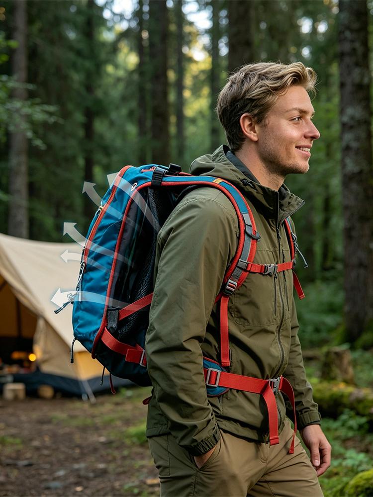 배낭 통풍 쿠션 조절 가능한 공기 흐름 스페이서 메쉬  - Cycling Commuter Backpack 리뷰 및 가격