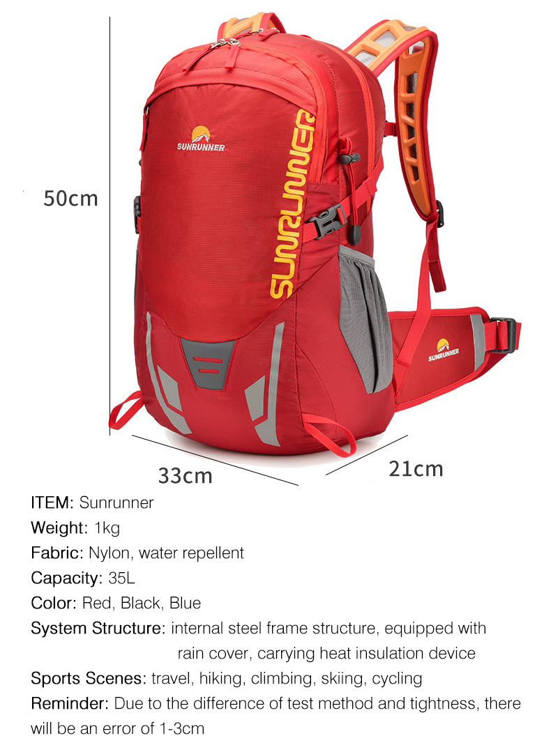 35L 하이킹 배낭 가방 대용량 여행 캠핑 등산 배낭  - Cycling Commuter Backpack 리뷰 및 가격