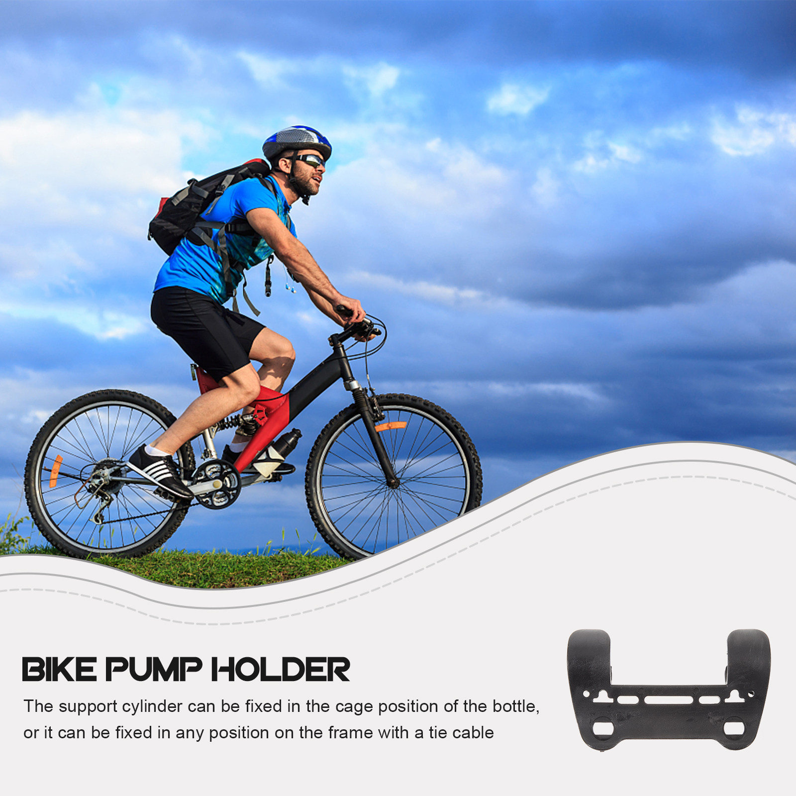 튼튼한 자전거 펌프 홀더, 가벼운 플라스틱 펌프 마운트 - Bike Pump Frame Mount 리뷰 및 가격