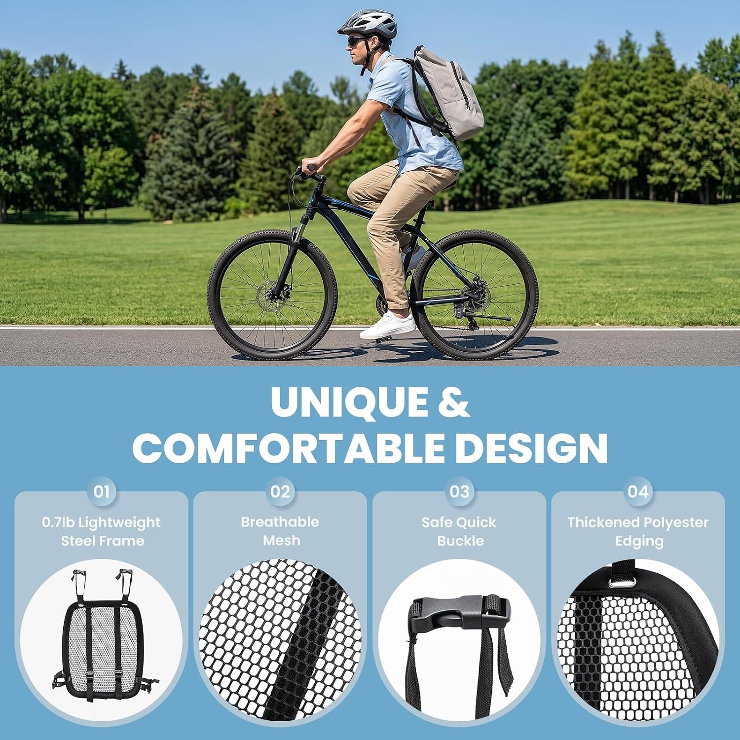 경량 통풍 배낭 스페이서 메쉬 배낭 프레임 조절 가능한 - Cycling Commuter Backpack 리뷰 및 가격